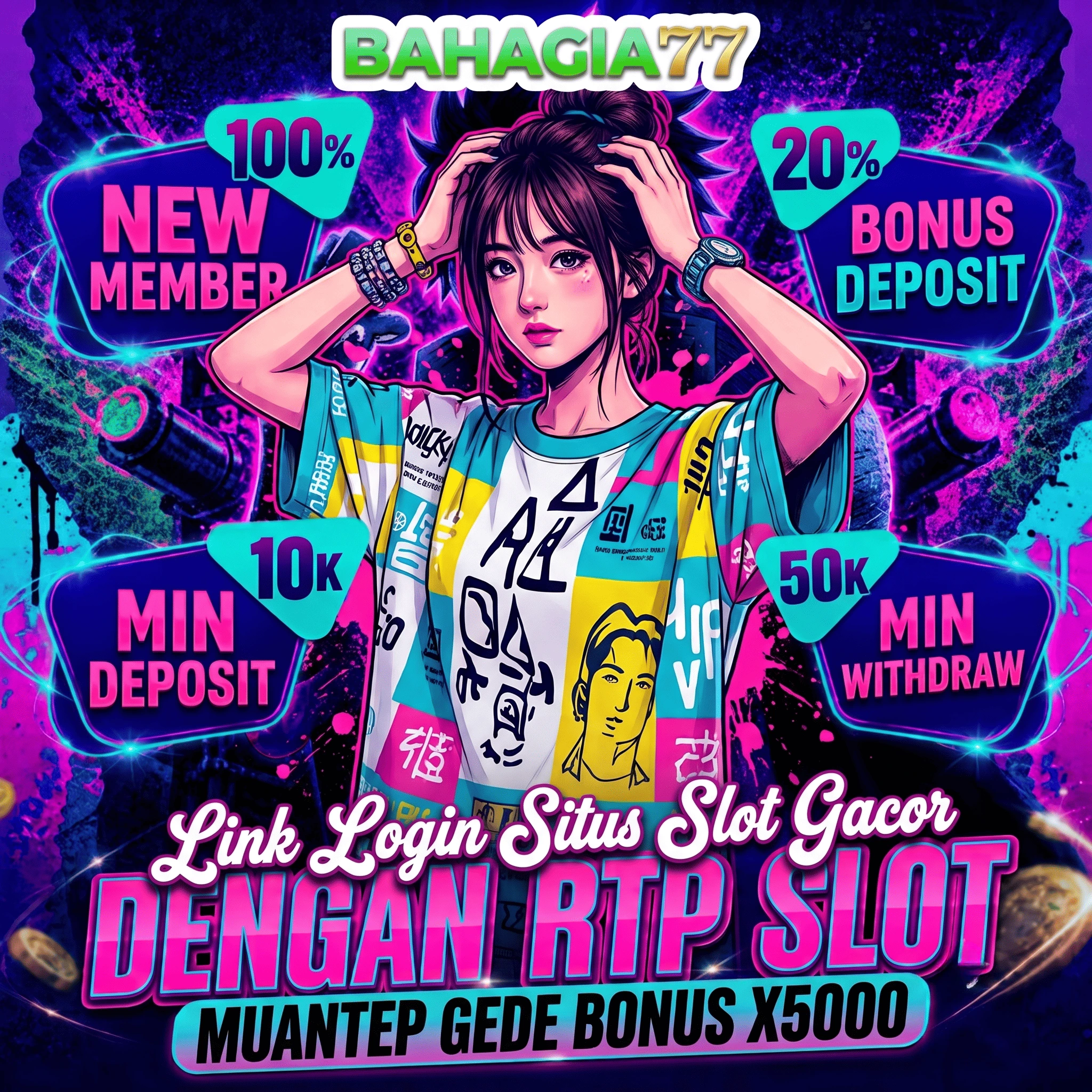 BAHAGIA77 # Link Login Situs Slot Gacor Muantep Gede Bonus x5000